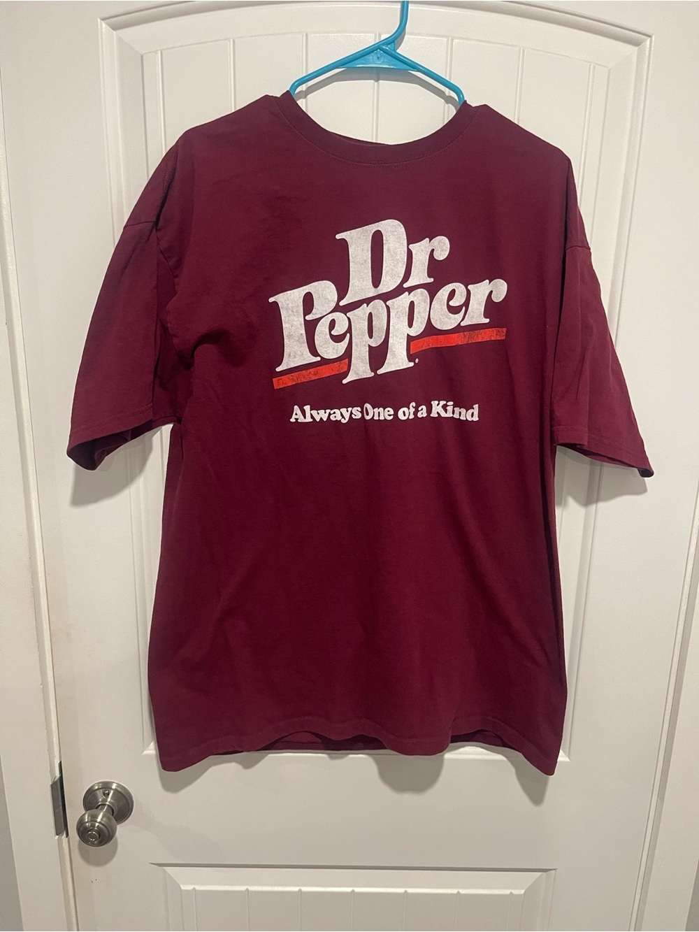 Dr Pepper Always One of a Kind Graphic Tee Burgundy XL